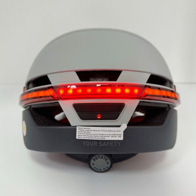 Захисний шолом Livall BH51M NSO (L) Sandstone Grey (57-61см), акустика JBL, мікрофон, сигнали поворотів та стопів, додаток, пульт BR80, застібка, BT