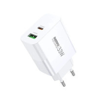 Мережевий зарядний пристрій REMAX Kiddy Series 33W A+C Fast Charger RP-U122 EU-White Мережевий зарядний пристрій REMAX Kiddy Series 33W A+C Fast Charger RP-U122 EU-White