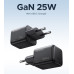 Мережевий зарядний пристрій UGREEN X517 25W USB-C GaN Fast Charger Set EU+1M CC Cable black Мережевий зарядний пристрій UGREEN X517 25W USB-C GaN Fast Charger Set EU+1M CC Cable black