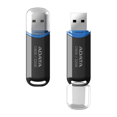 Флеш-накопичувач ADATA USB 2.0 C906 32Gb Black Флеш-накопичувач ADATA USB 2.0 C906 32Gb Black