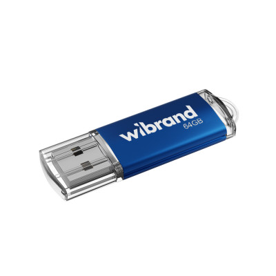 Флеш-накопичувач Wibrand USB 2.0 Cougar 64Gb Blue Флеш-накопичувач Wibrand USB 2.0 Cougar 64Gb Blue