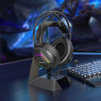 Навушники ігрові BOROFONE BO105 Thunder gaming headphones Black
