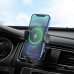 Автотримач для телефона з БЗП HOCO S35 Smart alignment wireless charging car holder Black