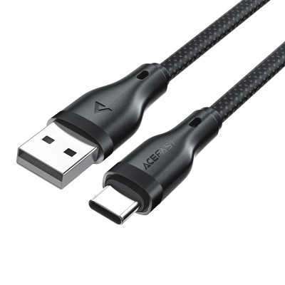 Кабель ACEFAST C8-04 USB-A to USB-C charging data cable 1.2 м Black Кабель ACEFAST C8-04 USB-A to USB-C charging data cable 1.2 м Black