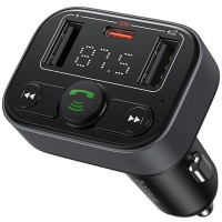АЗП з FM-модулятором Baseus S-09 Lite Series Car FM Transmitter Cluster Black