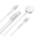 Кабель HOCO CW54 2-in-1 charging cable iP+iWatch White