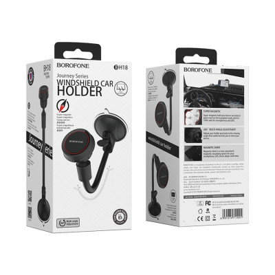 Автотримач для телефона BOROFONE BH18 Journey series in-car phone holder, carbon fiber pattern durable Автотримач для телефона BOROFONE BH18 Journey series in-car phone holder, carbon fiber pattern durable