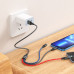 Кабель HOCO X76 USB to iP+Type-C+Micro 2A, 1m, nylon, aluminum connectors Black+Red+Blue Кабель HOCO X76 USB to iP+Type-C+Micro 2A, 1m, nylon, aluminum connectors Black+Red+Blue