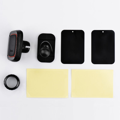 Автотримач для телефона HOCO CA24 Lotto series magnetic automotive center adsorbed holder Black