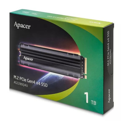 Накопичувач SSD M.2 Apacer AS2280Q4U 1TB 2280 PCIe 4.0x4 NVMe 3D Nand Read/Write: 7300/6000 MB/sec