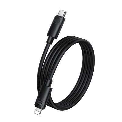 Кабель BOROFONE BX123 Leya PD30W silicone charging data cable iP Black