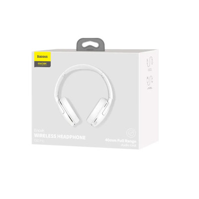 Бездротові накладні навушники Baseus Encok Wireless headphone D02 Pro White