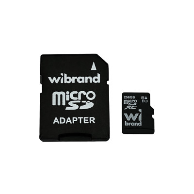 Карта пам'яті microSDXC (UHS-1 U3) Wibrand 256Gb class 10 (adapter SD) Карта пам'яті microSDXC (UHS-1 U3) Wibrand 256Gb class 10 (adapter SD)