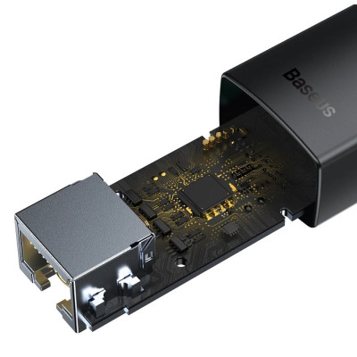 USB-Hub Baseus Lite Series Ethernet Adapter USB-A to RJ45 LAN Port (1000Mbps) Black USB-Hub Baseus Lite Series Ethernet Adapter USB-A to RJ45 LAN Port (1000Mbps) Black