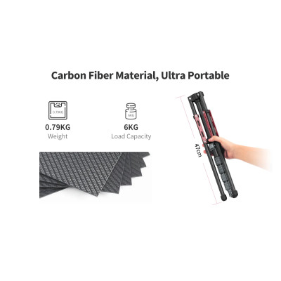 Штатив Ulanzi Full carbon fiber Multifunctional portable light tripod (UV-2784 MT-49) Штатив Ulanzi Full carbon fiber Multifunctional portable light tripod (UV-2784 MT-49)