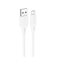 Кабель BOROFONE BX115 Lotto silicone charging data cable Micro White Кабель BOROFONE BX115 Lotto silicone charging data cable Micro White