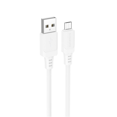 Кабель BOROFONE BX115 Lotto silicone charging data cable Micro White Кабель BOROFONE BX115 Lotto silicone charging data cable Micro White