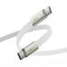 Кабель ACEFAST C24-03, Type-C to Type-C, 60W, 3A, 1.2m, Braided wire, Zinc alloy + TPE connectors, White Кабель ACEFAST C24-03, Type-C to Type-C, 60W, 3A, 1.2m, Braided wire, Zinc alloy + TPE connectors, White