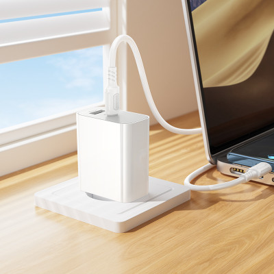 Мережевий зарядний пристрій BOROFONE BA106A Stellar PD20W+QC3.0 charger (EU) White Мережевий зарядний пристрій BOROFONE BA106A Stellar PD20W+QC3.0 charger (EU) White