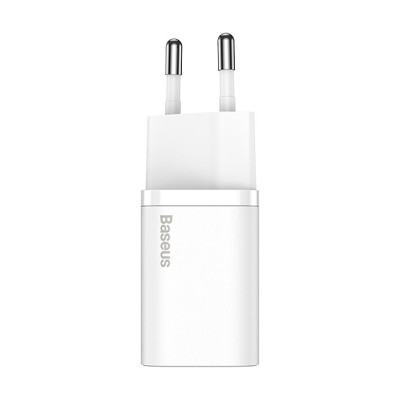 Мережевий зарядний пристрій Baseus Super Si Quick Charger 1C 20W EU White