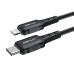 Кабель ACEFAST C4-01 Type-C to iP 3A, 30W, 1.8m, nylon, zinc connectors, Black