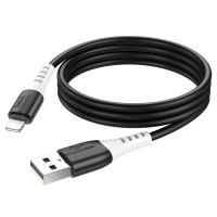 Кабель HOCO X82 USB to iP 2.4A, 1m, silicone, silicone connectors, Black Кабель HOCO X82 USB to iP 2.4A, 1m, silicone, silicone connectors, Black