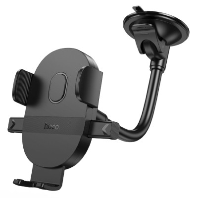 Автотримач для телефона HOCO H20 Mighty one-button car holder(windshield) Black Автотримач для телефона HOCO H20 Mighty one-button car holder(windshield) Black