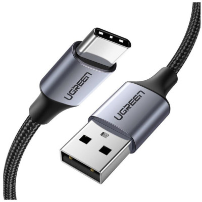Кабель UGREEN US288 USB-A 2.0 to USB-C Cable Nickel Plating Aluminum Braid 2m (Black) (UGR-60128) Кабель UGREEN US288 USB-A 2.0 to USB-C Cable Nickel Plating Aluminum Braid 2m (Black) (UGR-60128)