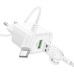 Мережевий зарядний пристрій з кабелем BOROFONE BAS42A Potential single-port QC3.0 charger set(Type-C) 18W White Мережевий зарядний пристрій з кабелем BOROFONE BAS42A Potential single-port QC3.0 charger set(Type-C) 18W White