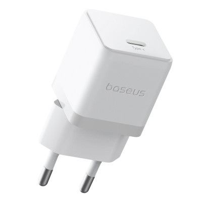 Мережевий зарядний пристрій Baseus Palm Fast Charger 1C 20W EU Moon White (with Baseus Mini White Cable USB-C to USB-C 60W (20V/3A) 1m Moon White) Мережевий зарядний пристрій Baseus Palm Fast Charger 1C 20W EU Moon White (with Baseus Mini White Cable USB-C to USB-C 60W (20V/3A) 1m Moon White)