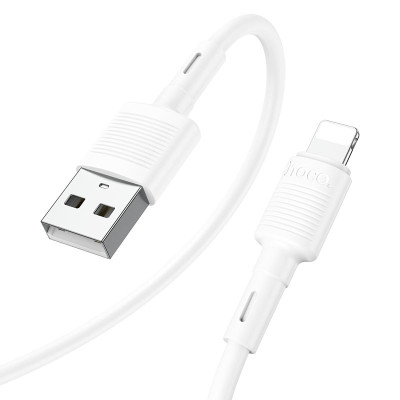 Кабель HOCO X83 USB to iP 2.4A, 1m, PVC, PVC connectors, White Кабель HOCO X83 USB to iP 2.4A, 1m, PVC, PVC connectors, White