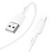 Кабель HOCO X83 USB to iP 2.4A, 1m, PVC, PVC connectors, White