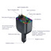 АЗП з FM-модулятором WUW-C237 black