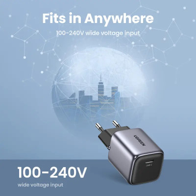Мережевий зарядний пристрій UGREEN CD318 Nexode mini 20W Charger EU (UGR-90664)