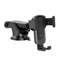 Автотримач для телефона HOCO CA104 vertical and horizontal telescopic gravity vehicle holder Black Metal Gray Автотримач для телефона HOCO CA104 vertical and horizontal telescopic gravity vehicle holder Black Metal Gray