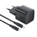Мережевий зарядний пристрій ACEFAST A118 PD30W mini GaN USB-C fast charger set (P16) Black