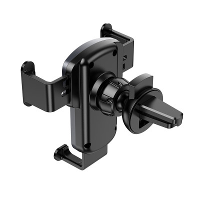 Автотримач для телефона HOCO CA103 vertical and horizontal air outlet gravity car holder Black Metal Gray Автотримач для телефона HOCO CA103 vertical and horizontal air outlet gravity car holder Black Metal Gray