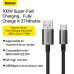 Кабель Baseus Superior Series Fast Charging Data Cable USB to Type-C 100W 1m Cluster Black Кабель Baseus Superior Series Fast Charging Data Cable USB to Type-C 100W 1m Cluster Black