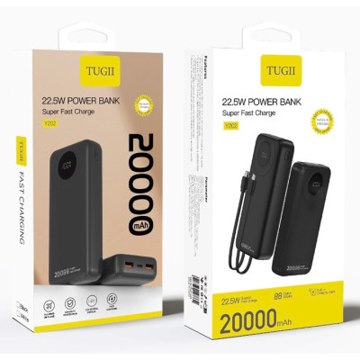 Зовнішній акумулятор WUW Y202 （PD22.5W quick charge) 20000mAh Black