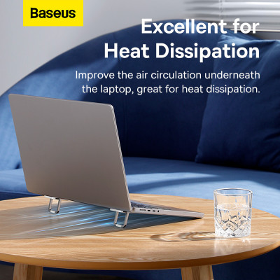 Підставка для ноутбука Baseus Slim Laptop Kickstand （2pcs）Silver