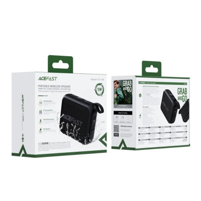 Портативна колонка ACEFAST K4 Go portable wireless speaker 5W, IPX7, Black Портативна колонка ACEFAST K4 Go portable wireless speaker 5W, IPX7, Black
