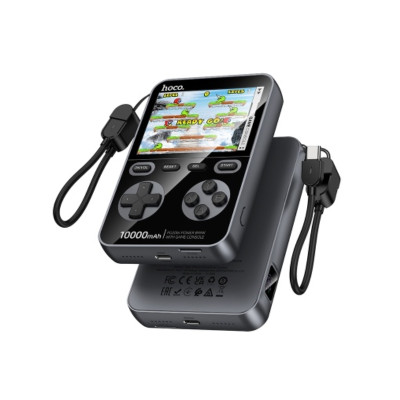 Зовнішній акумулятор HOCO Q47 Shine PD20W power bank with game console(10000mAh) Metal Gray Зовнішній акумулятор HOCO Q47 Shine PD20W power bank with game console(10000mAh) Metal Gray