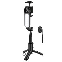 Селфі-трипод HOCO K90 Feliz single-axis live broadcast holder Black Селфі-трипод HOCO K90 Feliz single-axis live broadcast holder Black