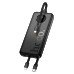 Зовнішній акумулятор HOCO J132 Sabio fully compatible power bank with 3 cables (10000mAh) Black