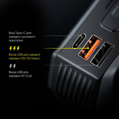Автомобільний пуско-зарядний пристрій Baseus Super Energy Max Car Jump Starter (20 000mAh) Black