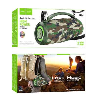 Портативна колонка HOCO HA4 Surge outdoor BT speaker Camouflage Green