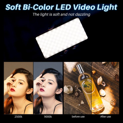 Відеосвітло Ulanzi VL200 Bi-color Led Light 8W Black (2481 VL200)