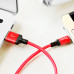 Кабель HOCO X14 USB to Micro 2,4A, 1m, nylon, aluminum connectors Black-red Кабель HOCO X14 USB to Micro 2,4A, 1m, nylon, aluminum connectors Black-red