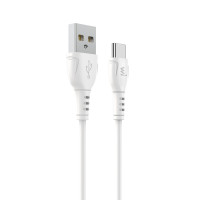 Кабель Wibrand Boa PVC charging data cable Type-C 1m White Кабель Wibrand Boa PVC charging data cable Type-C 1m White