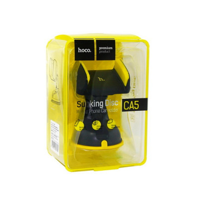 Автотримач для телефона HOCO CA5 Suction vehicle Holder Yellow Автотримач для телефона HOCO CA5 Suction vehicle Holder Yellow